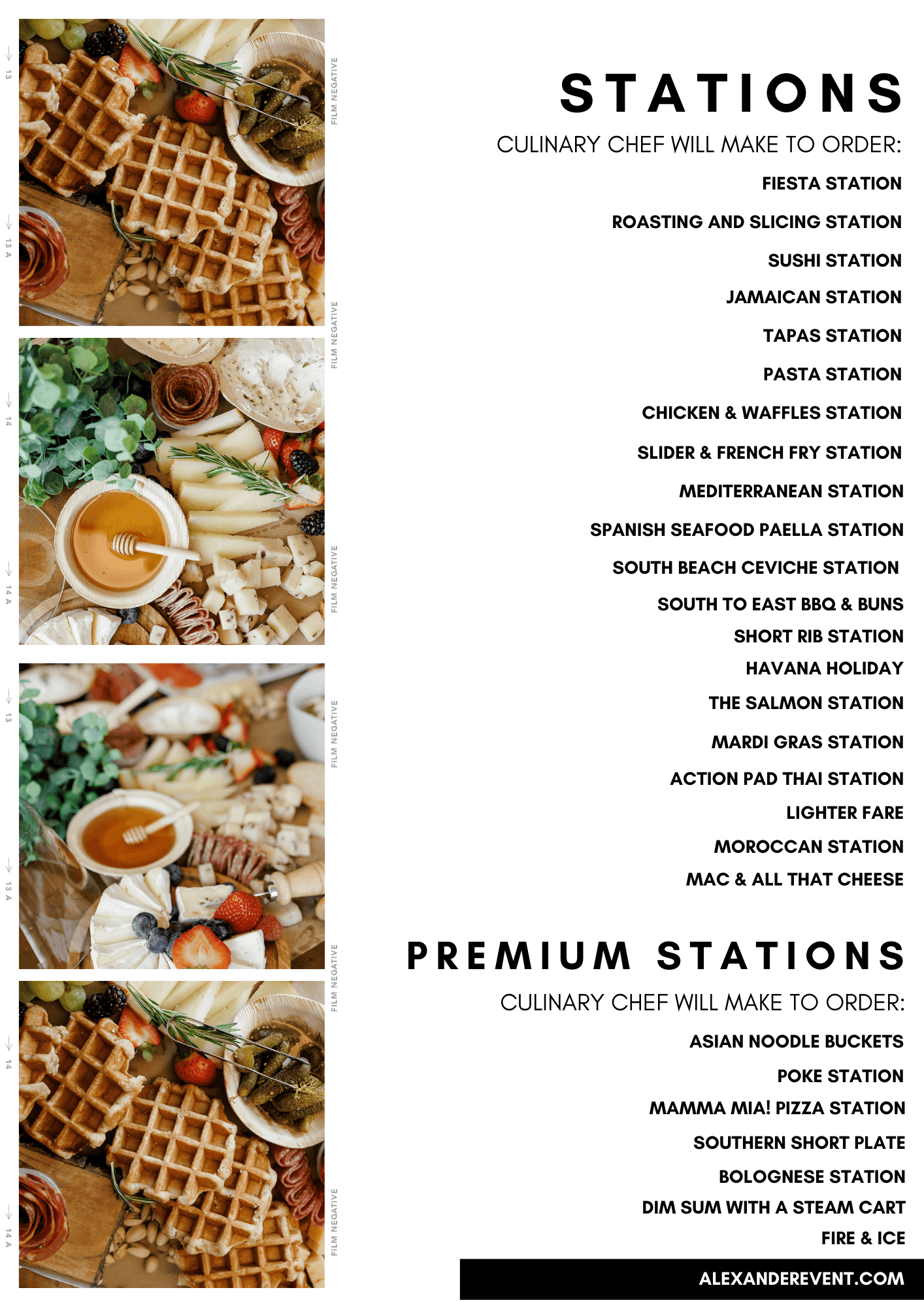 sample menu